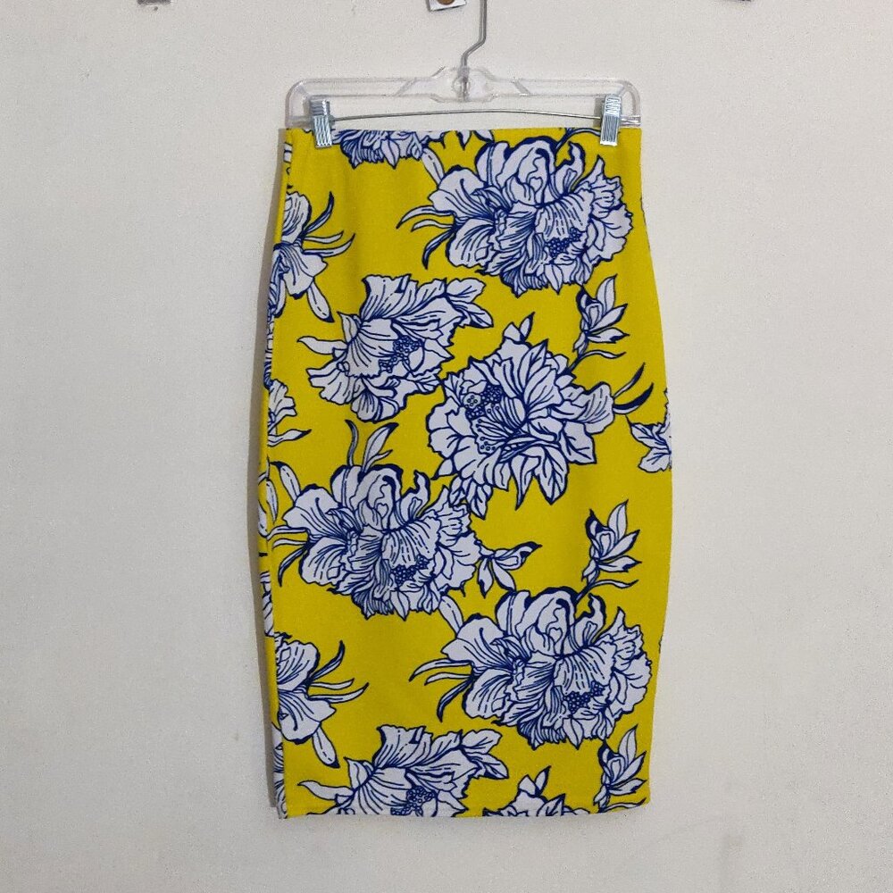 Boohoo Floral Pencil Skirt